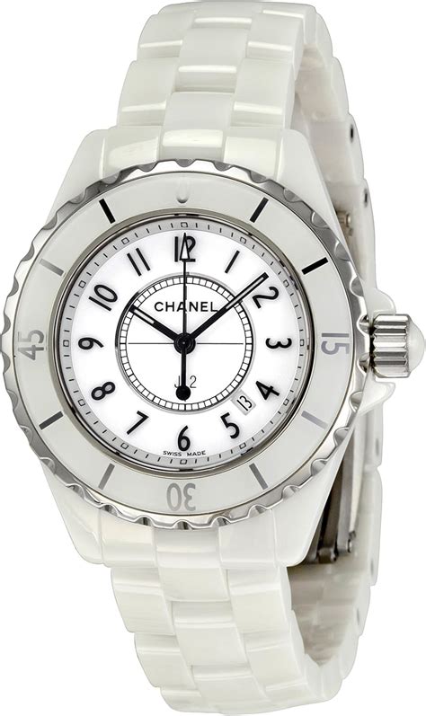 reloj chanel mujer blanco|Chanel Reloj de pulsera de cerámica blanca H0968 J12 para .